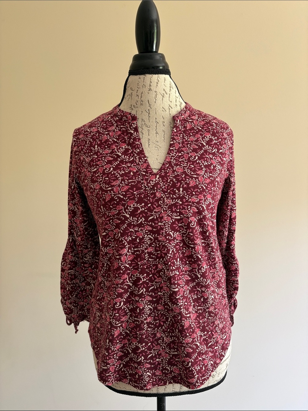 Lucky Brand Women's 3/4 Sleeve Top